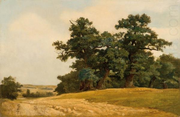 Landscape with oaks, Eugen Ducker
